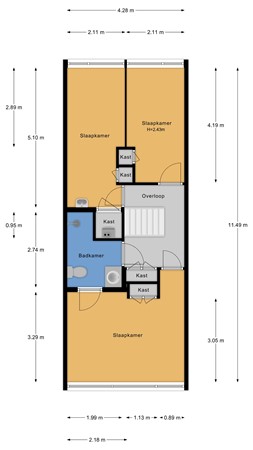 Floorplan - Volder 66, 1625 TE Hoorn